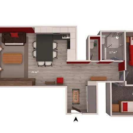 Moderne 6/7 Pers. Proche Pistes A - Fr-1-563-27 * Courchevel